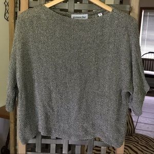 Boxy hand woven heavyweight summer sweater
